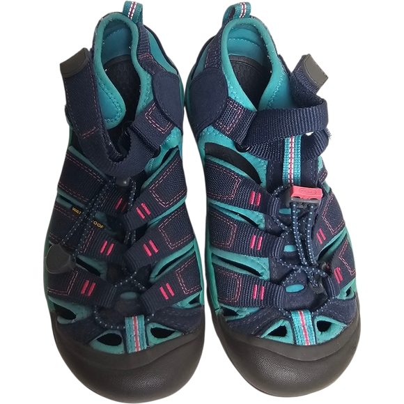 Keen Blue Green Outdoor Hiking Beach Pool Gorp Adventure Sandals Size 3 - Picture 9 of 12